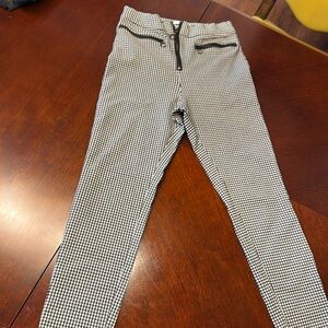 Urban Outfitters Black and White Checkered Zipper High Waisted Panta